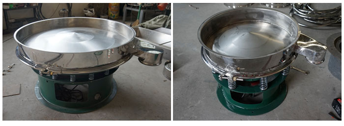 旋振篩底框安裝在振動體上面。