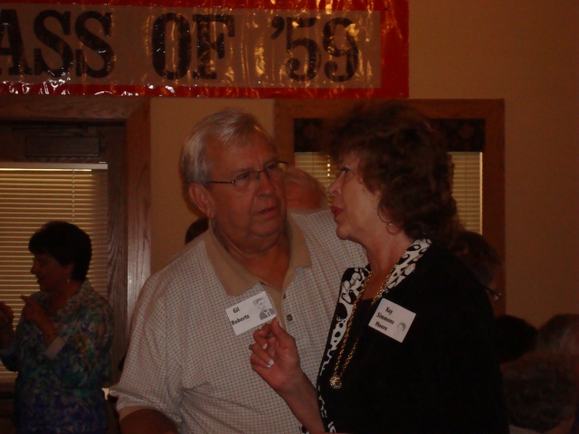 Gil Roberts & Kay (Moore) Simmons (Pat Birchard background)