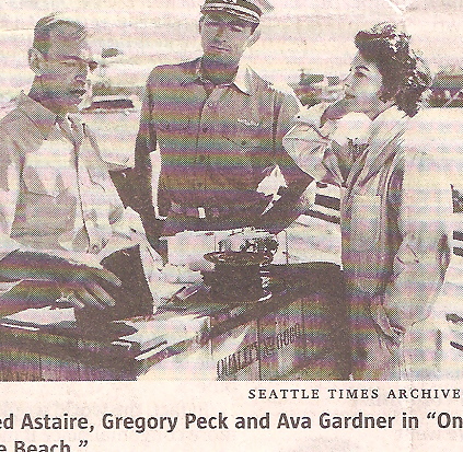 Fred Astaire, Gregory Peck and Ava Gardner  in 